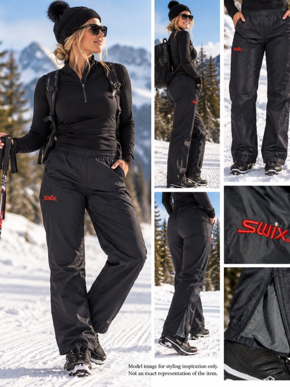 Swix Women’s M Lightweight Wind Pants Nordic warm up wind pants NWOT
